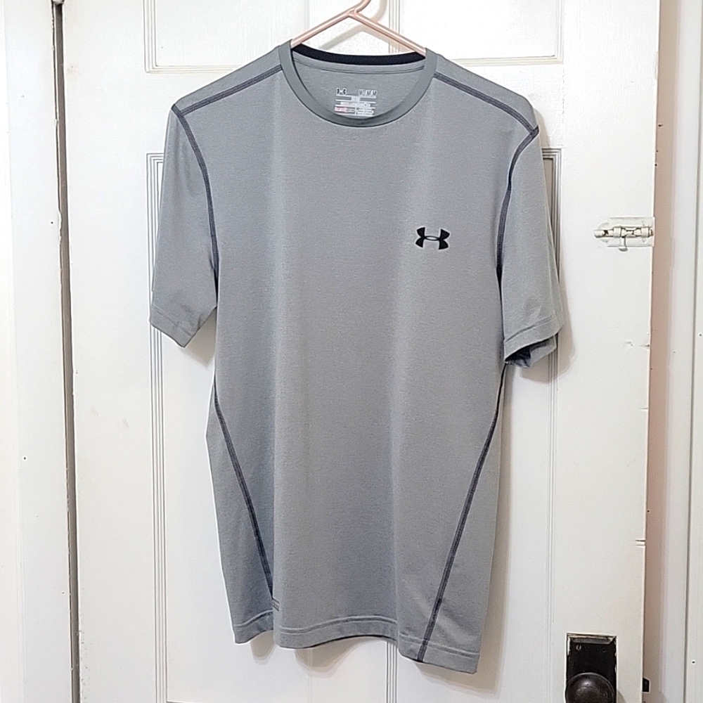 Under Armour Black and Gray Short Sleeve Performance Tee